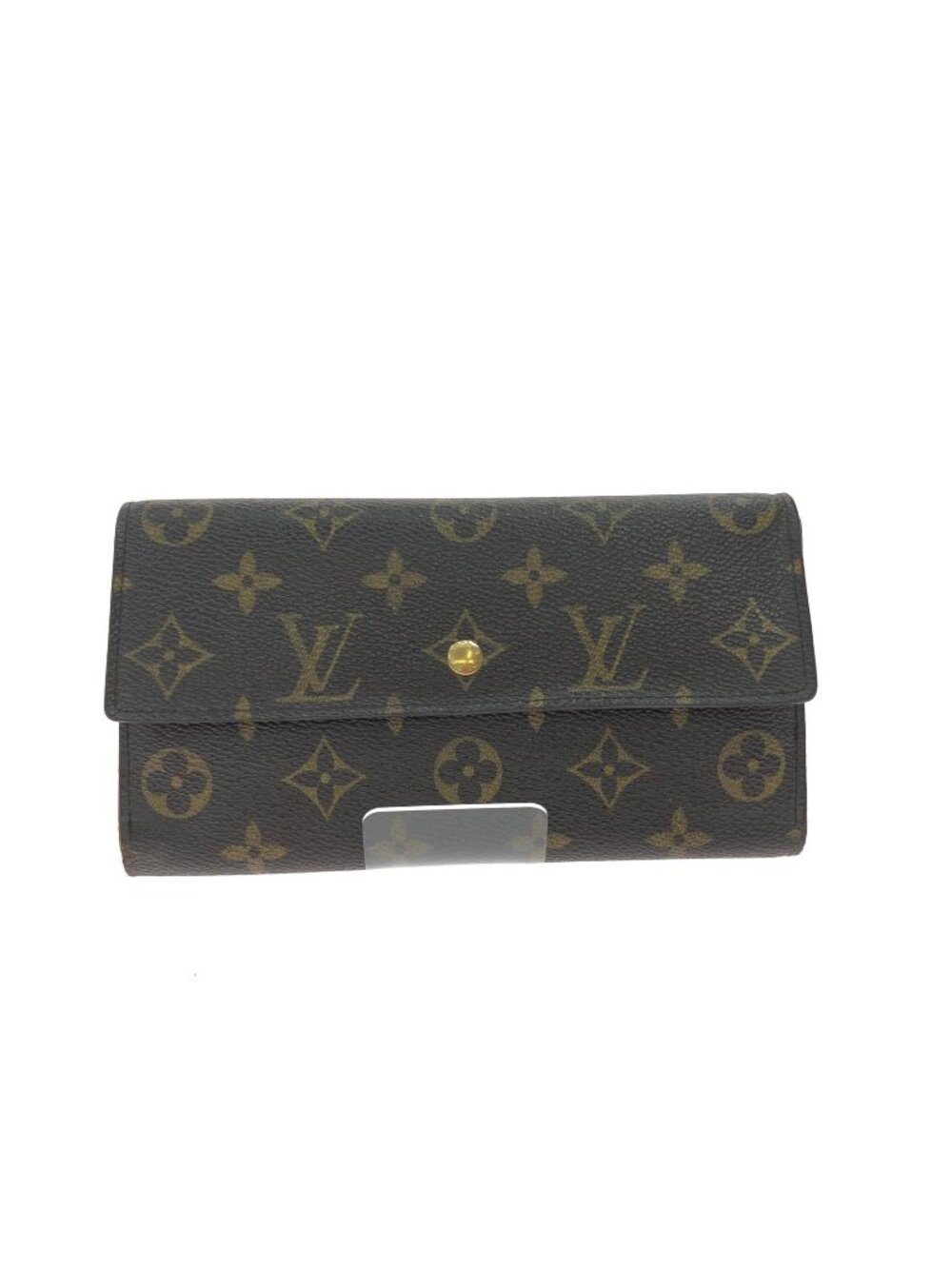 Louis Vuitton Trifold Wallet Monogram Portefeuille International Brown